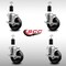 Service Caster 4'' SS Phenolic Swivel 1-3/8'' Expanding Stem Caster Set with Brake, 4PK SCC-SSEX20S414-PHS-TLB-138-4 - alternate 3